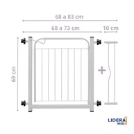 LideraMix - Portão de Proteção Ajustável para Crianças e Pets | Segurança com Estilo - imagem 3