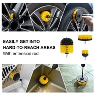 Conjunto de 6 Escovas de Perfuração com Extensor Longo - Limpeza Eficiente para Cozinha, Banheiro e Mais - imagem 5