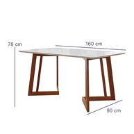 Conjunto Sala de Jantar 6 Lugares com Mesa California e Cadeiras Dakota A40 Móveis Meneghetti - imagem 5