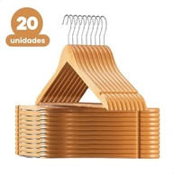 Kit 20 Cabides de Madeira com Rotação 360° - Organize seu Guarda-Roupa com Estilo e Durabilidade - imagem 4