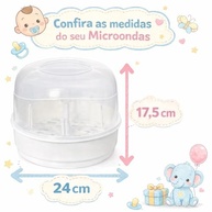 Esterilizador de Mamadeira para Micro-ondas 24x17.5cm - 4 Mamadeiras, Livre de BPA, 5 Minutos - imagem 3
