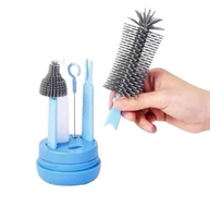 Kit Escovas de Silicone 4 em 1 - Limpeza Completa para Mamadeiras, Garrafas e Copos - imagem 4