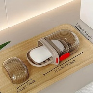 Mini Caixa de Sabão Portátil com Tampa - Design Selado em PET Ideal para Viagens e Acampamentos - imagem 3