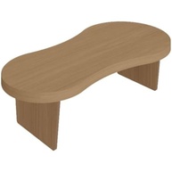 Mesa de Centro Magnum em Tamburato Curvo 50mm - Design Orgânico Moderno em Carvalho - imagem 5
