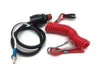 Cordão de Segurança e Interruptor de Parada para Motores de Barco ITACO - Compatível Yamaha, Honda, Tohatsu e Mais - imagem 5