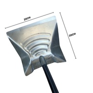 Pá Coletora de Lixo Multiuso com Cabo Longo 88cm - Metal Galvanizado para Limpeza Fácil e Sem Inclinação - imagem 5