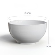 Kit 2 Tigelas Bowl de Porcelana Branca 500ml - Estilo e Versatilidade na Mesa - imagem 3