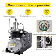 Bomba de Ar Elétrica TUXING 4500PSI: Potência e Segurança para PCP, Paintball e Mergulho - imagem 3