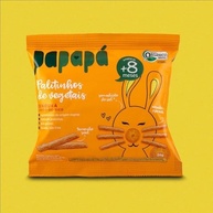 Kit 6 Biscoitos Orgânicos Palitinhos de Vegetais Cenoura 20g - Papapá | Snack Saudável Natural - imagem 5