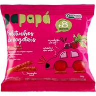 Palitinhos de Vegetais Orgânicos com Beterraba 20g - Snack Saudável Papapá - imagem 1