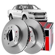 Par Discos de Freio Dianteiros Ventilados Ford Ranger 2.5/3.2 (2013-2022) - Original Motorcraft J2MJ-1125-AA - imagem 2