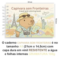 Livro de Colorir Capivara Sem Fronteiras Premium: 44 Folhas 180g para Liberar sua Criatividade - imagem 5
