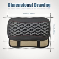 Capa Protetora de Couro para Console Central de Carro - Universal, Impermeável e Confortável - imagem 3