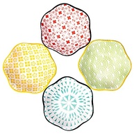 BOSILI Prato de molho de soja para sushi, conjunto de 4 pratos de molho japonês, prato de molho de cerâmica, molho de imersão - imagem 2
