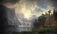 Serra Nevada (1868) de Albert Bierstadt - Tela Canvas 50x84cm - Obra de Arte para Decoração Elegante - imagem 2