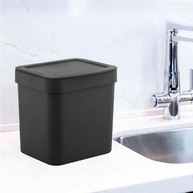 Lixeira de Bancada 4,7L Preto Trium - Design Elegante e Prático para Cozinha - imagem 3