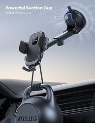 Suporte de Celular para Carro Lamicall: Fixação Ultra Forte (31,8kg), Ajustável e Seguro - imagem 5