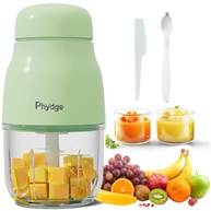 Processador de Alimentos para Bebês 300ml - Liquidificador Silencioso com 8 Lâminas de Aço Inox - imagem 1
