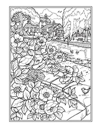 Creative Haven Village Charm: Livro de Colorir Encantador para Relaxar - imagem 5