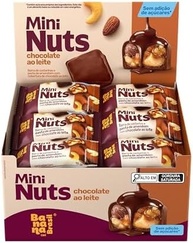 Banana Brasil Mini Nuts Barra de Castanhas e Pasta de Amendoim com Cobertura de Chocolate Ao Leite Com 22 Unidades de 15G (330G) - imagem 2