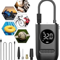 Compressor de Ar Portátil Digital com Lanterna LED: Encha Pneus de Carro, Moto, Bike e Mais! - imagem 4