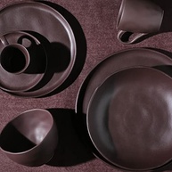 Conjunto com 6 Pratos de Sobremesa Bio Stoneware Oak 21,5cm - Porto Brasil | Design Artesanal e Resistente - imagem 5