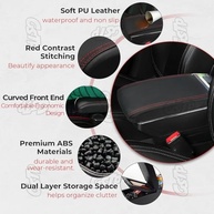 Apoio de Braço Console Central com 7 Portas USB para Mini Cooper (R50-F57) - Organizador Duplo Preto - imagem 3