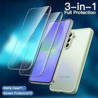 JETech Capa Fosca 3 em 1 para Samsung Galaxy A36 5G: Proteção Completa com 2 Protetores de Tela - imagem 4