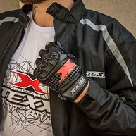 Luva de Couro Texx Old Shoot Preta: Estilo e Proteção para Motociclistas - imagem 3