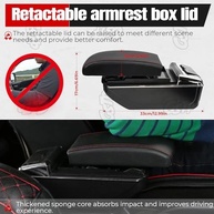 Apoio de Braço Console Central com 7 Portas USB para Mini Cooper (R50-F57) - Organizador Duplo Preto - imagem 5