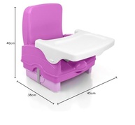 Cadeira de Refeição Portátil Cosco Kids Smart Rosa - Conforto e Mobilidade para Seu Pequeno - imagem 3