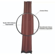 Kit 2 Protetores de Porta Impermeáveis 70cm Marrom: Adeus Insetos, Poeira e Ruído! - imagem 3