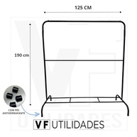 Arara de Roupa 2 Níveis com Sapateira em Aço Reforçado - Organize seu Espaço com Estilo - imagem 4