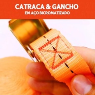 Cinta de Amarração com Catraca 1,5m - Segurança Máxima para Suas Cargas (500kg) - imagem 3