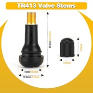 TR413: 200 Hastes de Válvula de Pneu de Borracha para Furos de Aro 1,2cm - Segurança e Desempenho - imagem 4