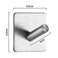 Kit 4 Ganchos de Parede Autoadesivos em Aço Inox – Sem Furo, Resistente à Umidade e Ferrugem, para Banheiro, Cozinha e Lavanderia - imagem 4