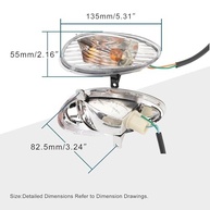 Luz de Seta GOOFIT Branca para Scooter GY6 50cc - Segurança e Estilo para Sua Moto Chinesa - imagem 3