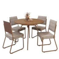 Conjunto de Sala de Jantar San Francisco 4 Cadeiras - Design Sofisticado e Conforto Diário - imagem 4