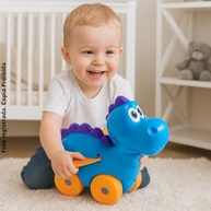 Carro Dinossauro Divertido: Brinquedo Educativo para Bebês a partir de 1 Ano com Luzes e Sons - imagem 3