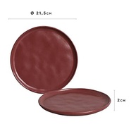 Conjunto com 6 Pratos de Sobremesa Berry em Bio Stoneware - Design Artesanal e Sustentável - imagem 3