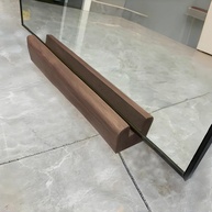 Suporte para Espelho de Chão em Madeira Maciça - Antiderrapante e Estiloso - imagem 1