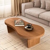 Mesa de Centro Tamburato Curvo 50mm Design Orgânico MAGNUM Cinamomo - Estilo e Sofisticação - imagem 3