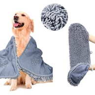 Toalha de Microfibra Chenille para Pets LUMAI - Superabsorvente, Secagem Rápida, com Bolsos - imagem 5