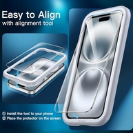 JETech Película de Vidro iPhone 16 6.1" + Protetor de Lente: Proteção Total HD - imagem 5