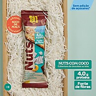 Banana Brasil Barra De Castanhas Amendoim E Coco Com Cobertura De Chocolate Com 12 Unidades De 25G - imagem 4