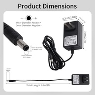 Fonte de Alimentação 24V 1A Universal com Cabo 1.8m e 9 Conversores - Ideal para Bombas d'Água, LEDs e Câmeras - imagem 3