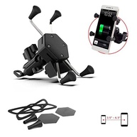 Suporte de Celular Moto com Carregador USB 360º Giratório - À Prova D'água e Antichoque - imagem 3