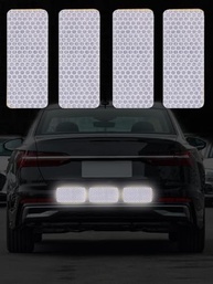 10 Adesivos Refletores de Segurança para Carros, Motos e Caminhões - Visibilidade Noturna Aprimorada - imagem 2