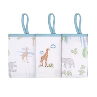 Paninho de Boca Bordado Soft Papi com Prendedor de Chupeta – 3 Unidades | 25cm x 25cm - imagem 2