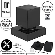 Acabamento Chuveiro/Gaveta Preto: Kit 4 Peças Deca/Docol - imagem 1